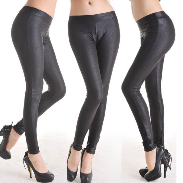 women's leggings 2021 13 colors available spring arrival leather slim faux ankle-length leggins mujer in, Black
women's leggings 2021 13 colors available spring arrival leather slim faux ankle-length leggins mujer in, Black