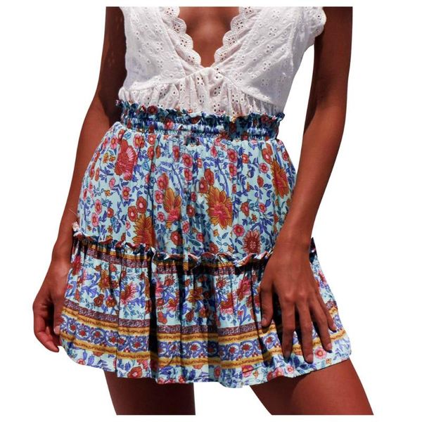 jaycosin bohemian skirt women vintage floral ruffled high waist mini skirts lady summer casual beach clothing quality, Black
jaycosin bohemian skirt women vintage floral ruffled high waist mini skirts lady summer casual beach clothing quality, Black