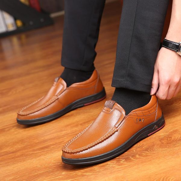 dress shoes plus size 38-48 2021 genuine leather men's soft anti-slip driving spring male, Black
dress shoes plus size 38-48 2021 genuine leather men's soft anti-slip driving spring male, Black