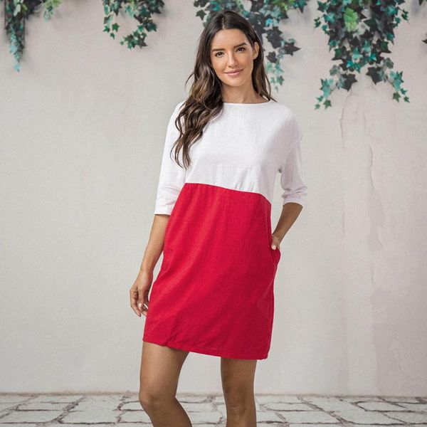 casual dresses summer women patchwork half sleeved cotton linen dress oversize loose pockets tunic robe beach, Black;gray
casual dresses summer women patchwork half sleeved cotton linen dress oversize loose pockets tunic robe beach, Black;gray