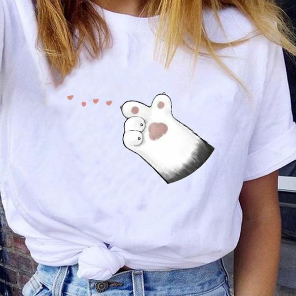 graphic cat paw love womens t shirts fashion spring summer short sleeve trend cartoon lady clothes tees print female, White
graphic cat paw love womens t shirts fashion spring summer short sleeve trend cartoon lady clothes tees print female, White