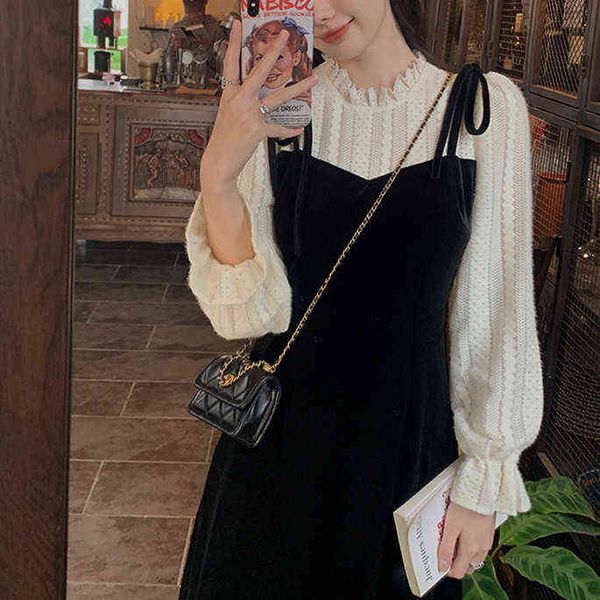 casual dresses date french veet lace stitched long sleeve children's autumn and winter waist closing careful machine, Black;gray
casual dresses date french veet lace stitched long sleeve children's autumn and winter waist closing careful machine, Black;gray