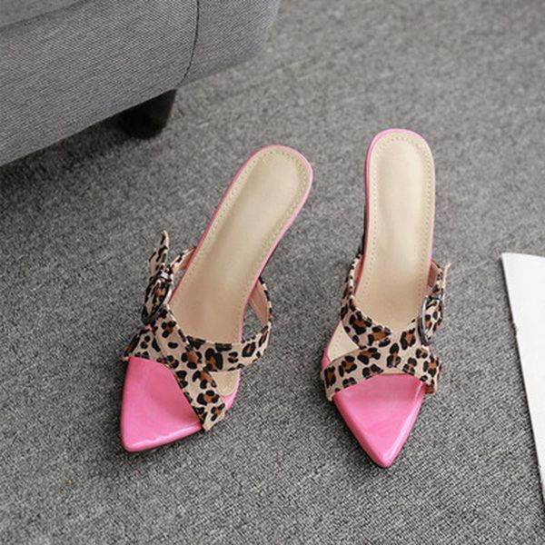 sandals 2021 women summer slippers thin high heels pointed toe leopard print shoes slides, Black
sandals 2021 women summer slippers thin high heels pointed toe leopard print shoes slides, Black