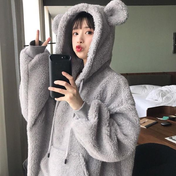 women's hoodies & sweatshirts spring/autumn women coats knitted fabric autumn clothing sweatershirts hooded loose outerwear, Black
women's hoodies & sweatshirts spring/autumn women coats knitted fabric autumn clothing sweatershirts hooded loose outerwear, Black