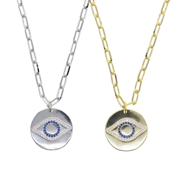 evil eye coin pendant necklace gold silver color wide open link box chain choker necklaces women chains
evil eye coin pendant necklace gold silver color wide open link box chain choker necklaces women chains