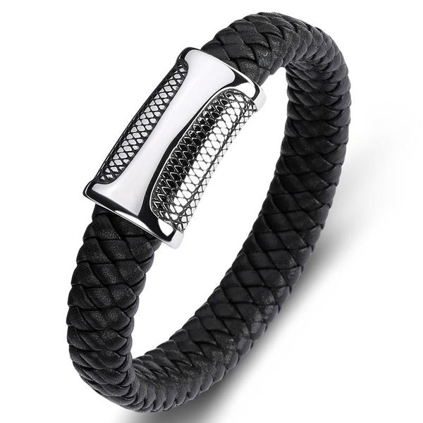 charm bracelets fashion stainless steel women bangles gothic accessories vintage hand woven genuine leather for men christmas gifts, Golden;silver
charm bracelets fashion stainless steel women bangles gothic accessories vintage hand woven genuine leather for men christmas gifts, Golden;silver