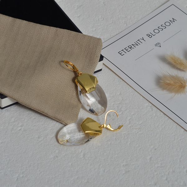 design jewelry style three dimensional transparent crystal earrings gold plated glass long celli earrings 2021 new, Golden
design jewelry style three dimensional transparent crystal earrings gold plated glass long celli earrings 2021 new, Golden