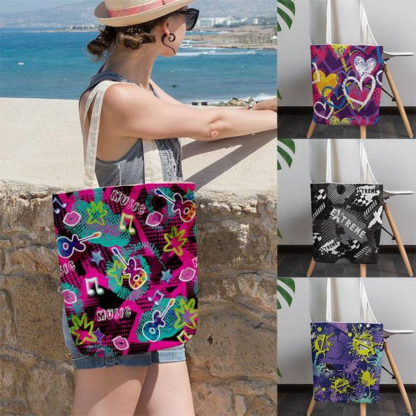storage bags fashion rock guitar canvas bag women large capacity reusable folding groceries belt eco-friendly girl college style
storage bags fashion rock guitar canvas bag women large capacity reusable folding groceries belt eco-friendly girl college style