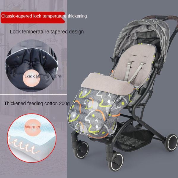 

stroller parts & accessories set of thickening the wind cap umbrella sleeping bag to keep warm foot car windshield pads out cold in winter