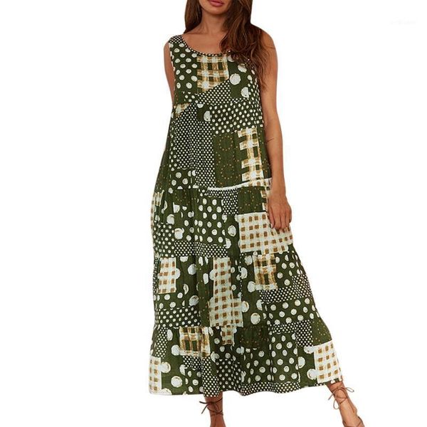 casual dresses summer sukienki sleeveless printing maxi long dress women loose o-neck straight vintage comfy sundress vestidos, Black;gray
casual dresses summer sukienki sleeveless printing maxi long dress women loose o-neck straight vintage comfy sundress vestidos, Black;gray