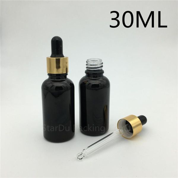200pcs/lot 30ml empty black glass essential oil bottle with gold aluminum ring dropper, 30cc perfume storage bottles & jars
200pcs/lot 30ml empty black glass essential oil bottle with gold aluminum ring dropper, 30cc perfume storage bottles & jars