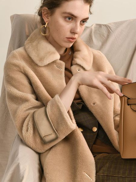 women's wool & blends collar coat trench winter slim long 100% female fashion 2021 woolen clothes, Black
women's wool & blends collar coat trench winter slim long 100% female fashion 2021 woolen clothes, Black