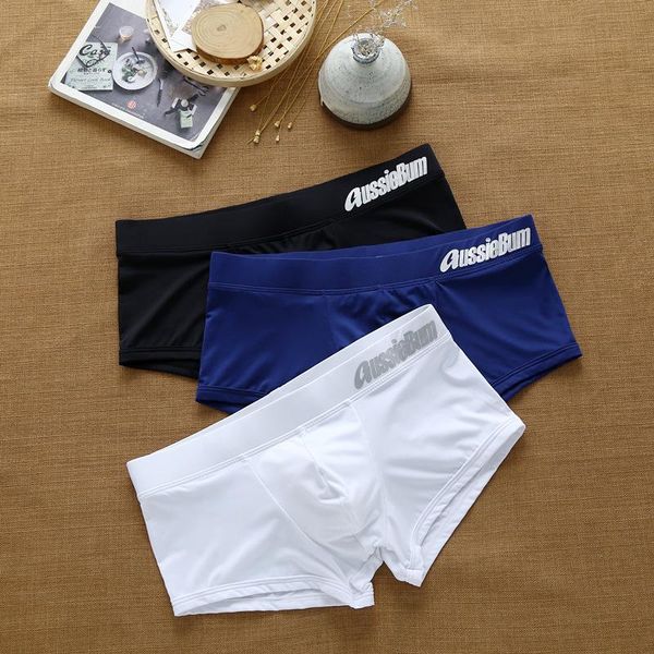 men's shorts flat-angle panties milk silk low waist elastic three-dimensional comfort, White;black
men's shorts flat-angle panties milk silk low waist elastic three-dimensional comfort, White;black