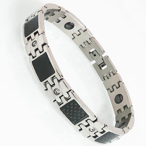 link, chain men's black fiber stainless steel cubic zirconia bracelets women's health benefit magnetic therapy wristband male jewe
link, chain men's black fiber stainless steel cubic zirconia bracelets women's health benefit magnetic therapy wristband male jewe