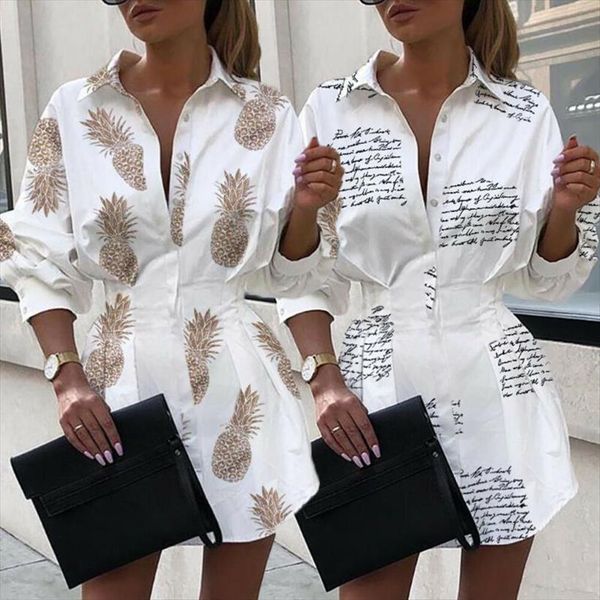shirt turn down neck womens dresses long sleeve blouse button casual printed loose mini, Black;gray
shirt turn down neck womens dresses long sleeve blouse button casual printed loose mini, Black;gray