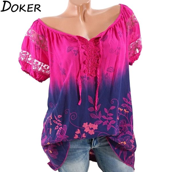 tee shirt femme summer gradient print t-shirt women v-neck short sleeve plus size fashions womens oversized t shirt 210423, White
tee shirt femme summer gradient print t-shirt women v-neck short sleeve plus size fashions womens oversized t shirt 210423, White