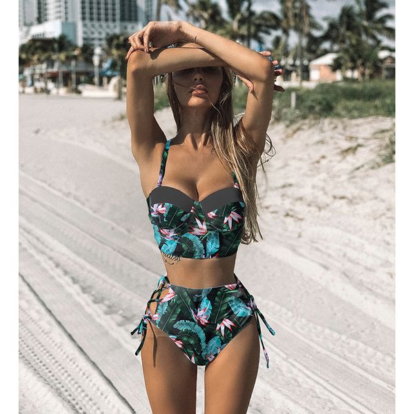 2021high waist bikini set 2021 mujer push up bandage bikini swimwear women floral two pieces swimsuit strappy biquinitraje de bao, White;black
2021high waist bikini set 2021 mujer push up bandage bikini swimwear women floral two pieces swimsuit strappy biquinitraje de bao, White;black