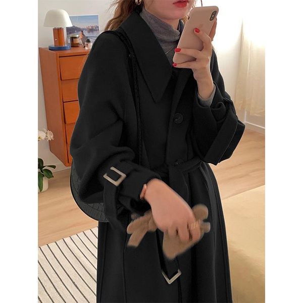 women's wool & blends korean style classic trench coats winter warm long black woolen coat casual college slim belt windbreaker plus si
women's wool & blends korean style classic trench coats winter warm long black woolen coat casual college slim belt windbreaker plus si