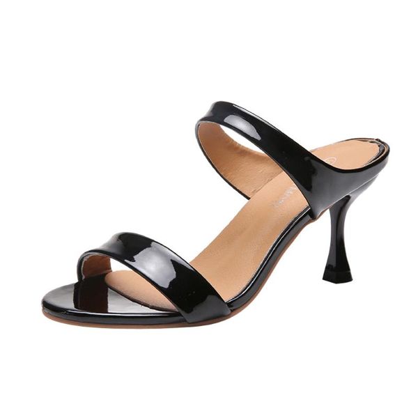 slippers high heels women open toe thin heel fashion summer fish mouth shoes for party, Black
slippers high heels women open toe thin heel fashion summer fish mouth shoes for party, Black