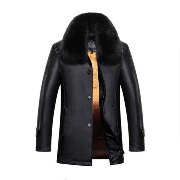 men's fur & faux men genuine jacket winter sheepskin coat for brand male solid turn-down collar natural leather, Black
men's fur & faux men genuine jacket winter sheepskin coat for brand male solid turn-down collar natural leather, Black
