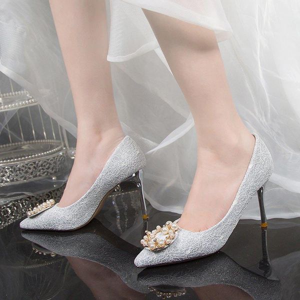 dress shoes nice women's vogue nightclub slim pumps stiletto high heel wedding pointed satin pearl buckle single, Black
dress shoes nice women's vogue nightclub slim pumps stiletto high heel wedding pointed satin pearl buckle single, Black