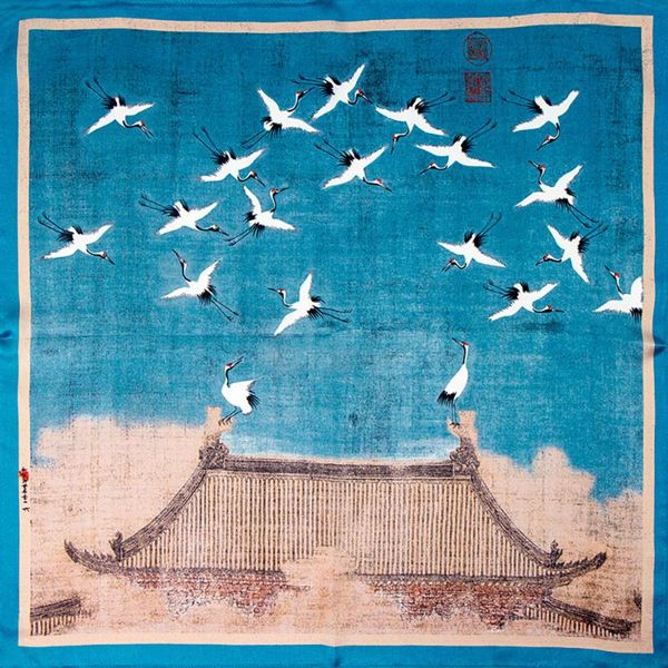 scarves 100% pure silk scarf wholesale for hair bandana luxury women's small square bulk handkerchief cranes, Blue;gray
scarves 100% pure silk scarf wholesale for hair bandana luxury women's small square bulk handkerchief cranes, Blue;gray