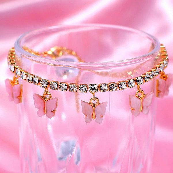anklets trendy butterfly charm ankle bracelet for women crystal rhinestone iced out tennis chain foot boho jewelry gift, Red;blue
anklets trendy butterfly charm ankle bracelet for women crystal rhinestone iced out tennis chain foot boho jewelry gift, Red;blue
