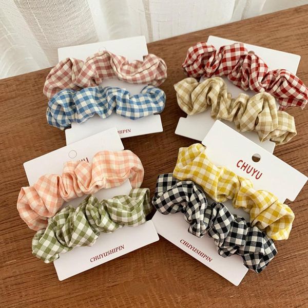 hair accessories 2pcs women plaid elastic bands scrunchies summer vintage fashion checked ties rubber hairband girls
hair accessories 2pcs women plaid elastic bands scrunchies summer vintage fashion checked ties rubber hairband girls