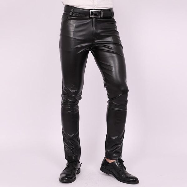 men's pants 2021 slim fit skinny tight stretch leather teen trend motorcycle pu, Black
men's pants 2021 slim fit skinny tight stretch leather teen trend motorcycle pu, Black