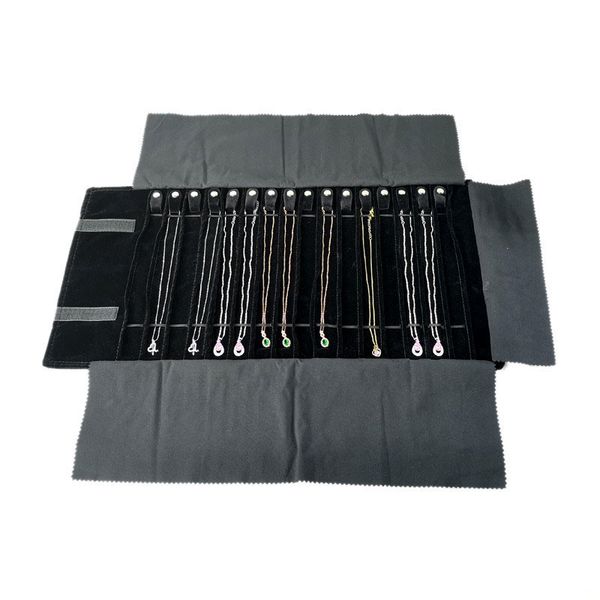 fashion black velvet jewelry roll bag for jewellery pendant organizer storage bag portable necklace display cases, Pink;blue
fashion black velvet jewelry roll bag for jewellery pendant organizer storage bag portable necklace display cases, Pink;blue