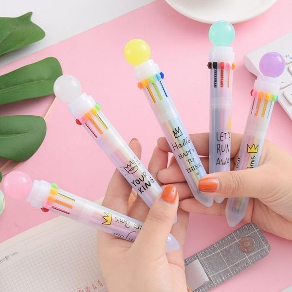 ballpoint pens 6/8/10 colors 0.5mm kawaii colorful pen cute cartoon hand account ball office school stationary supplies 03685, Blue;orange
ballpoint pens 6/8/10 colors 0.5mm kawaii colorful pen cute cartoon hand account ball office school stationary supplies 03685, Blue;orange