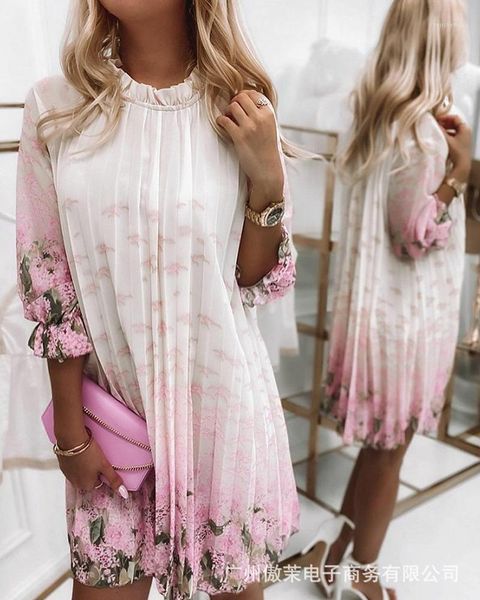 casual dresses printed dress women's clothing 2021 autumn fashion 7-sleeve crimped printing ladies wear, Black;gray
casual dresses printed dress women's clothing 2021 autumn fashion 7-sleeve crimped printing ladies wear, Black;gray