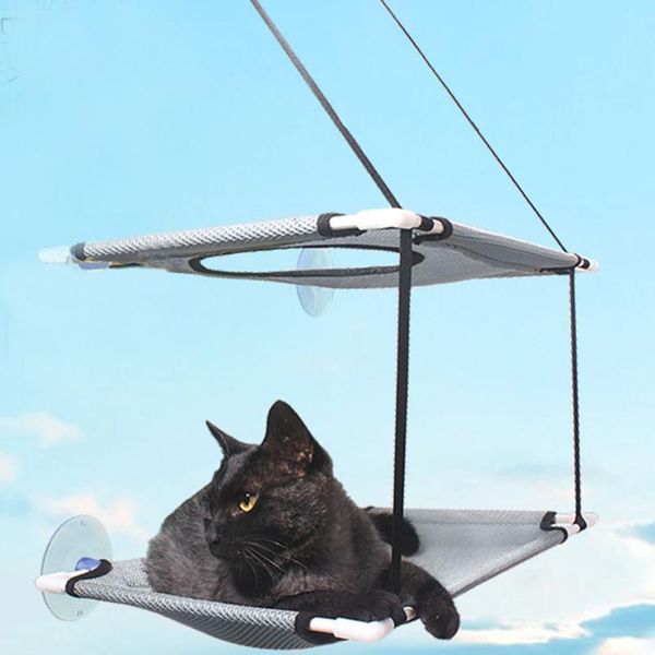 washable cat bed pet window perch double layers hammock resting seat hanging shelf with suction beds & furniture 
washable cat bed pet window perch double layers hammock resting seat hanging shelf with suction beds & furniture