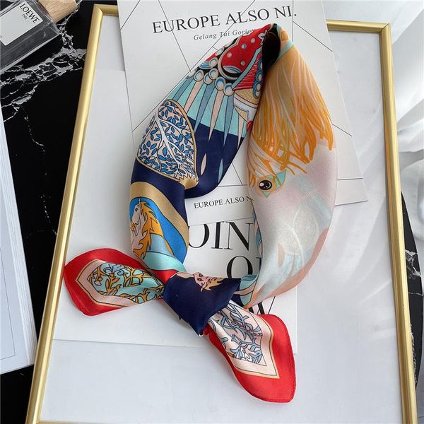 scarves 2021 personality silk scarf ladies shawl turban decoration party travel scarf 70*70cm, Blue;gray
scarves 2021 personality silk scarf ladies shawl turban decoration party travel scarf 70*70cm, Blue;gray