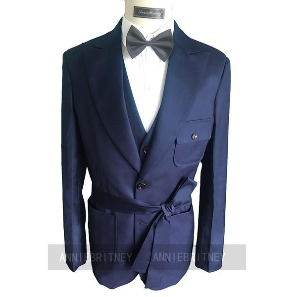 men's suits & blazers spring custom made fashion solid color coat with belt slim fit groomsmen tuxedo for wedding dress dinner party ma, White;black
men's suits & blazers spring custom made fashion solid color coat with belt slim fit groomsmen tuxedo for wedding dress dinner party ma, White;black