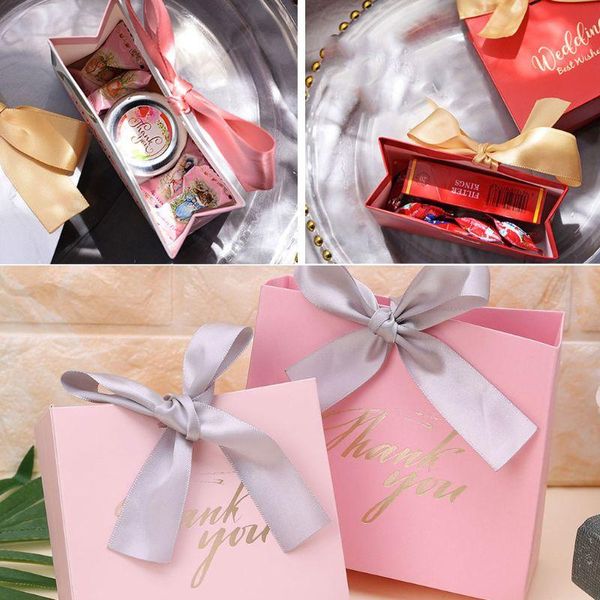 gift wrap 2 sizes 5pcs thank you paper candy chocolate cake boxes package bag wedding party favors with ribbon decoration
gift wrap 2 sizes 5pcs thank you paper candy chocolate cake boxes package bag wedding party favors with ribbon decoration
