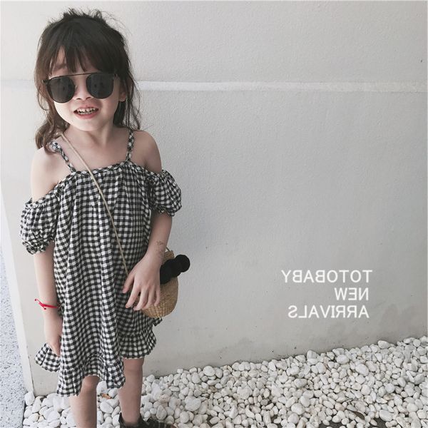 off shoulder girl dress 2021 summer kids dresses for girls plaid sling dress children beach dresses baby clothes, White
off shoulder girl dress 2021 summer kids dresses for girls plaid sling dress children beach dresses baby clothes, White