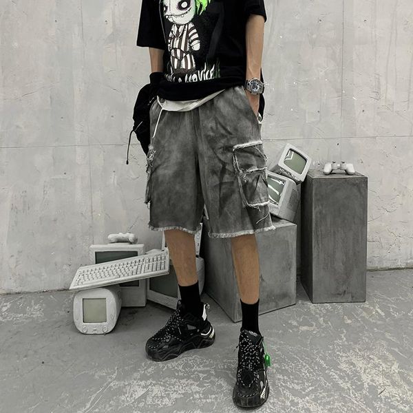 retro washed spray paint rough edge casual shorts tie dye harajuku loose wide leg pockets cargo oversize men and women men's, White;black
retro washed spray paint rough edge casual shorts tie dye harajuku loose wide leg pockets cargo oversize men and women men's, White;black