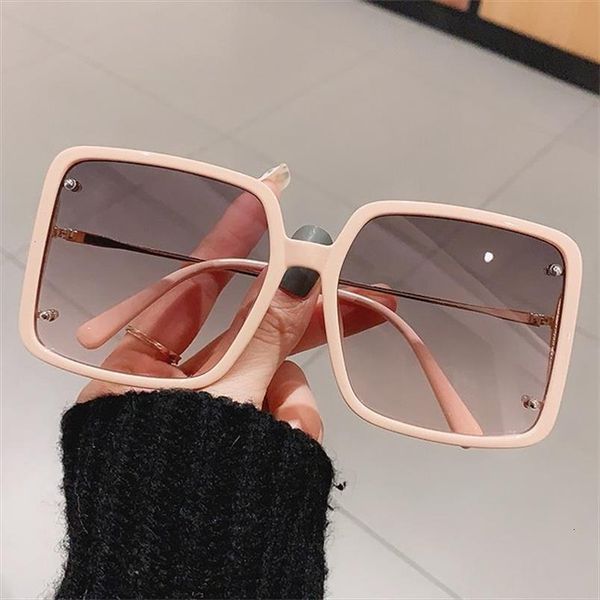 fashion nude pink square sunglasses women men overszied shades female large anti glare polarized driving glasses, White;black
fashion nude pink square sunglasses women men overszied shades female large anti glare polarized driving glasses, White;black