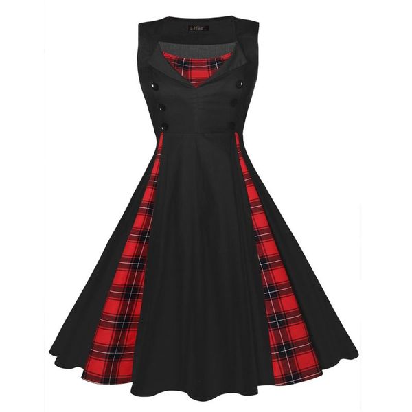 casual dresses sleeveless dress 2021 womens holiday party elegant retro polka lattice print loose wedding vestidos for female, Black;gray
casual dresses sleeveless dress 2021 womens holiday party elegant retro polka lattice print loose wedding vestidos for female, Black;gray