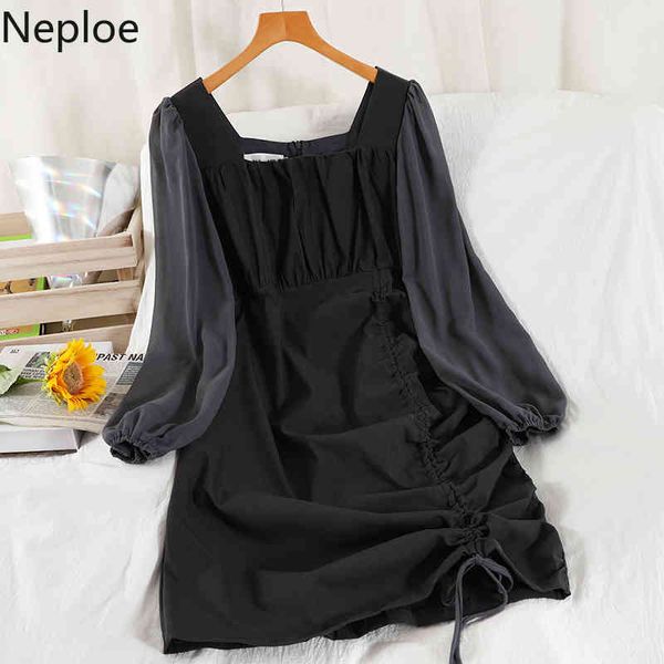 neploe bodycon dress women korean long sleeve drawstring slim waist dresses fashion square collar black vestidos de mujer 210422, Black;gray
neploe bodycon dress women korean long sleeve drawstring slim waist dresses fashion square collar black vestidos de mujer 210422, Black;gray