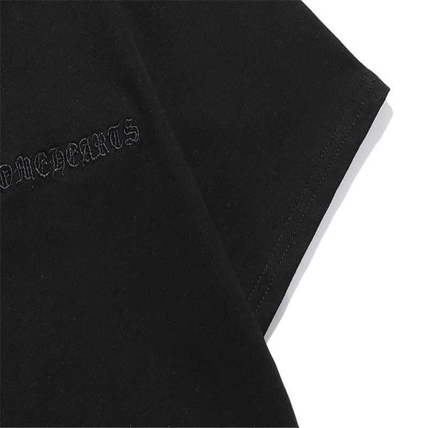 sanskrit embroidery cross crosin letter men's women's matching loose and versatile short sleeve t-shirt, White;black
sanskrit embroidery cross crosin letter men's women's matching loose and versatile short sleeve t-shirt, White;black