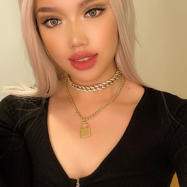 pendant necklaces jewelry exaggerated fashion diamond-studded cuban chain necklace female retro simple wild lock, Silver
pendant necklaces jewelry exaggerated fashion diamond-studded cuban chain necklace female retro simple wild lock, Silver
