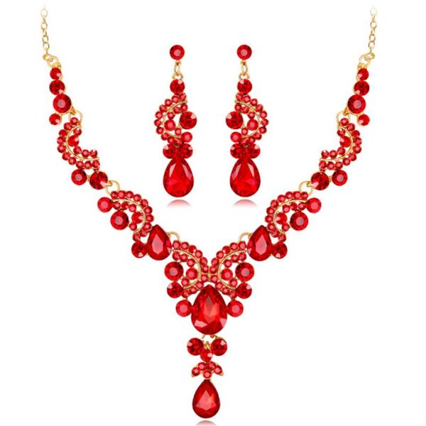 earrings & necklace sweet romantic bride's jewelry sets selling elegant fashional wedding jewelries for girls, Silver
earrings & necklace sweet romantic bride's jewelry sets selling elegant fashional wedding jewelries for girls, Silver