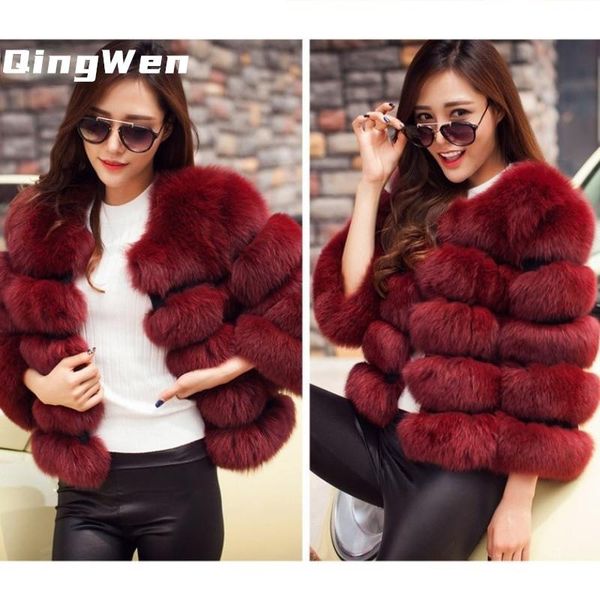 women's fur & faux women pink winter fashion s-4xl mink coats elegant thick warm stitching casual all-match outerwear woman, Black
women's fur & faux women pink winter fashion s-4xl mink coats elegant thick warm stitching casual all-match outerwear woman, Black