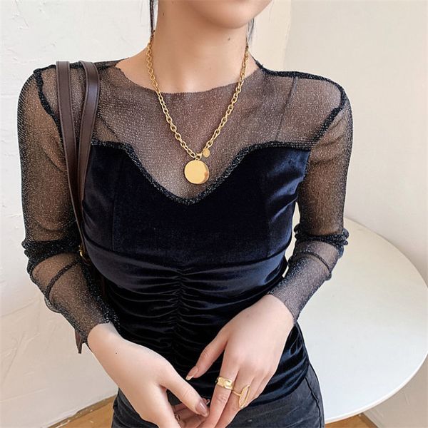 women's blouses & shirts hzirip basic female t-shirt, women's cut-up, long sleeve, velvet, for autumn, large size, pz0e, White
women's blouses & shirts hzirip basic female t-shirt, women's cut-up, long sleeve, velvet, for autumn, large size, pz0e, White