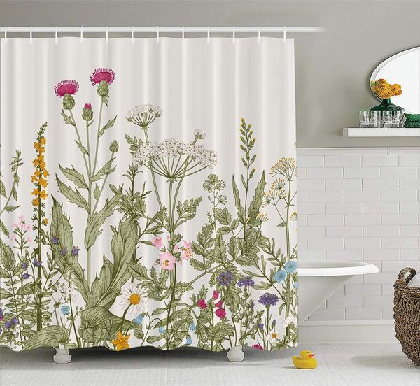 shower curtain floral floral border herbs wild waterproof polyester stall curtains with hooks for bathroom showersshower curtain
shower curtain floral floral border herbs wild waterproof polyester stall curtains with hooks for bathroom showersshower curtain