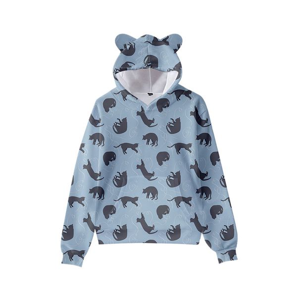 little monkey cute boy girl clothes hooded 3d printing hooded sweater autumn early winter ears hooded pullover, Black
little monkey cute boy girl clothes hooded 3d printing hooded sweater autumn early winter ears hooded pullover, Black