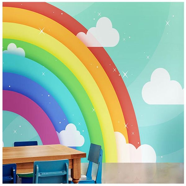 wallpapers customized wallpaper dream rainbow cloud cartoon princess room children's wall decoration size multiple options
wallpapers customized wallpaper dream rainbow cloud cartoon princess room children's wall decoration size multiple options