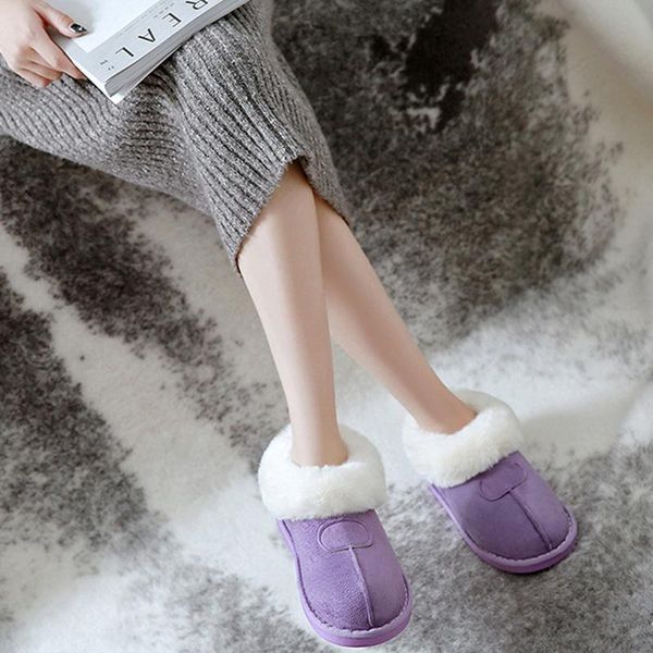 warm indoor shoes women thick fur plush slippers winter faux suede home cotton couple, Black
warm indoor shoes women thick fur plush slippers winter faux suede home cotton couple, Black
